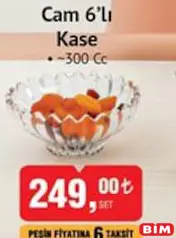 GLASS İN LOVE CAM KASE 6'LI 300 CC